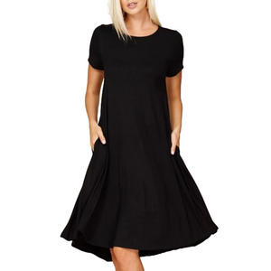 LEOTA women’s Serenity sewing dress black size small NWT